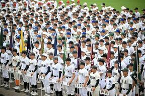 石川大会開幕、奥能登の6校も行進　「野球できることに感動」と宣誓の画像