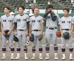 「高校野球はボウズがカッコいい」慶応の「イッキュウさん」酒井が３安打　部員１０４人で唯一丸刈りの画像